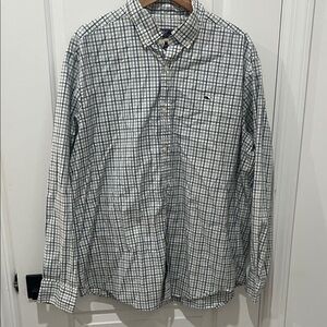 Vineyard Vines Men's Classic Fit Whale Plaid Button-Down Shirt Size XL